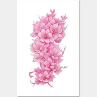 pink roses Posters and Art